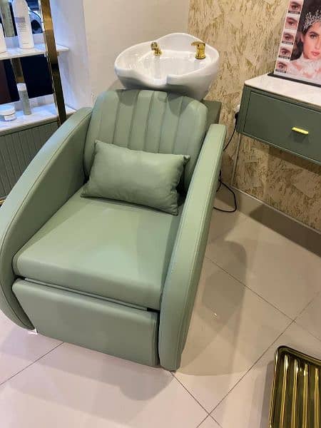 Saloon chairs | Beauty parlor chairs | shampoo unit | pedicure | 13