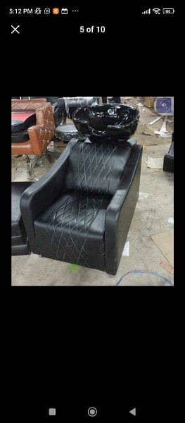Saloon chairs | shampoo unit | massage bed | pedicure | saloon trolly 13
