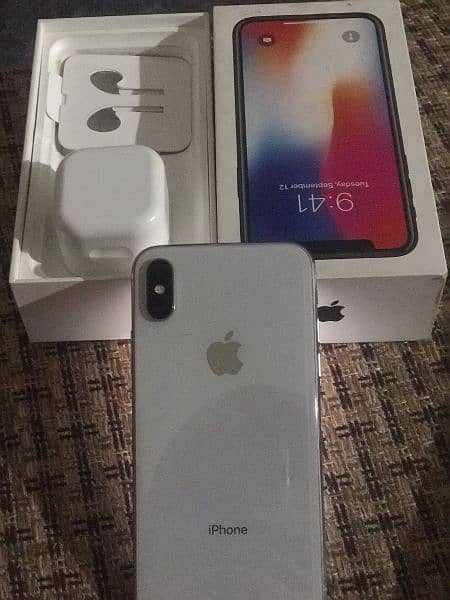 iphone X pta approved 64gb with box charger 3