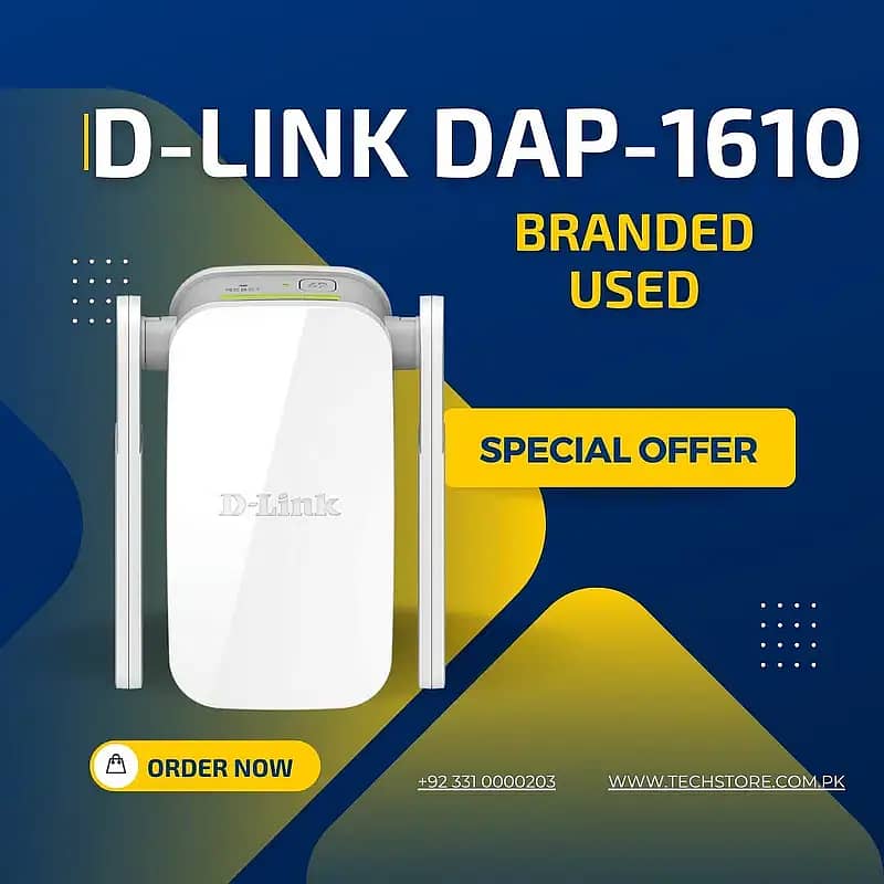 D-Link WiFi Dual Band Ex-tend'er DAP-1610 AC1200 (Branded Used) 0