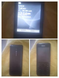 Nokia 206 For sale Two Sim and memory card battery timing Good