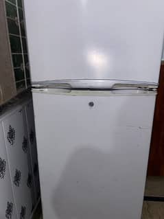 haier double door fridge neat condition
