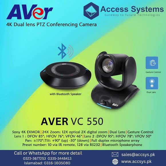 Aver VC520 Pro3|Poly Studio X50video conferencing|Fone540|0335-3448413 0