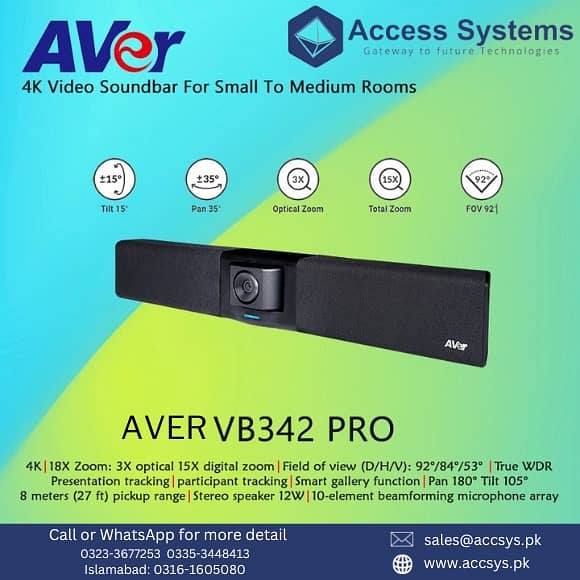 Aver VC520 Pro3|Poly Studio X50video conferencing|Fone540|0335-3448413 2