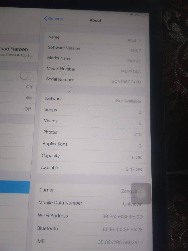 Ipad Air in good condition 2