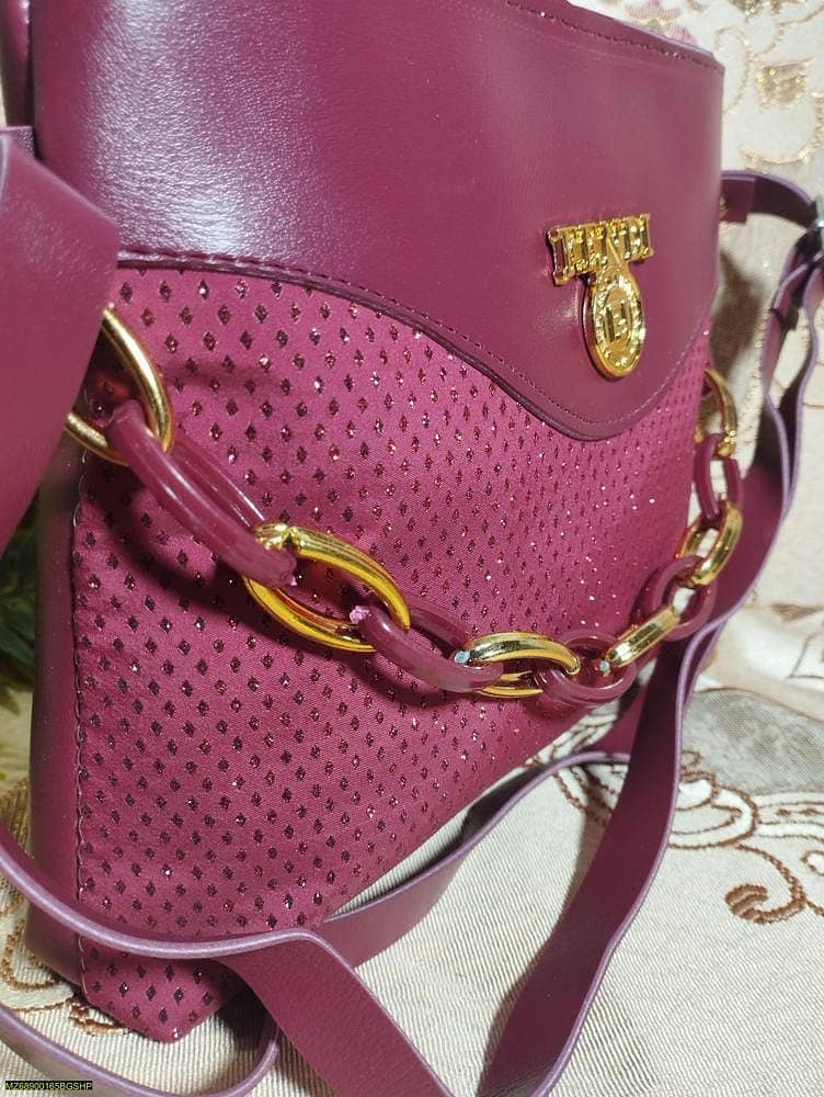Women's Crossbody Bag (PU Leather, Rexine, Glitter Rexine) 2
