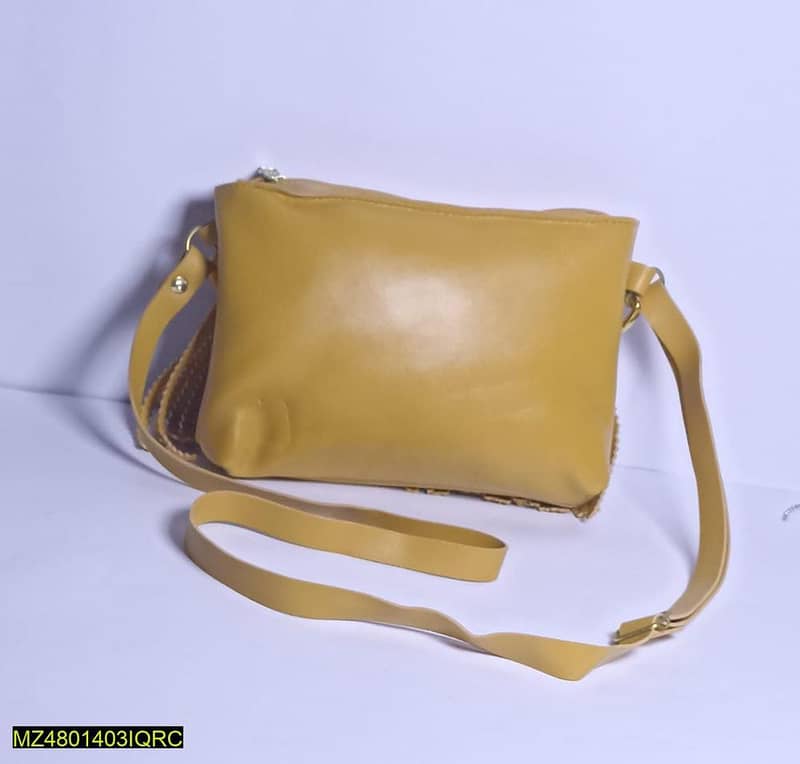 Women's Crossbody Bag (PU Leather, Rexine, Glitter Rexine) 5