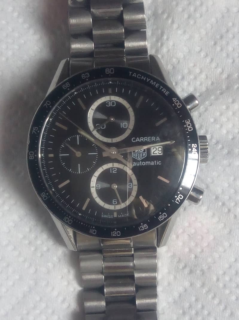 Tag Heuer Carrera Chronograph Calibre 16, automatic watch. 0