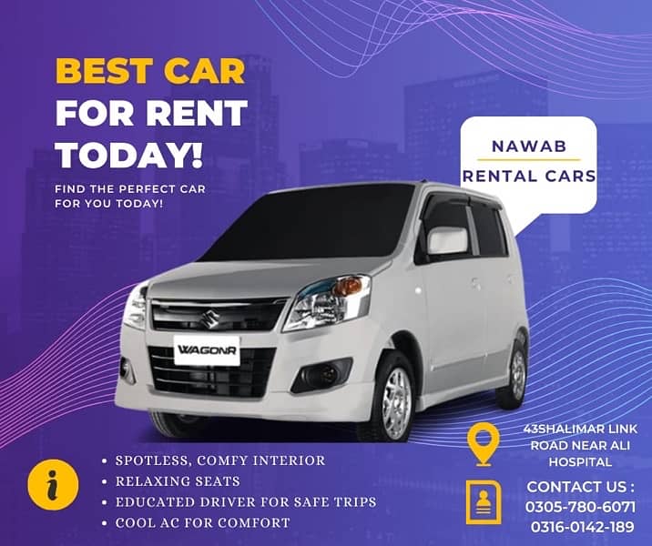 Cars available for rent |lahore| Nawab Rentals 10