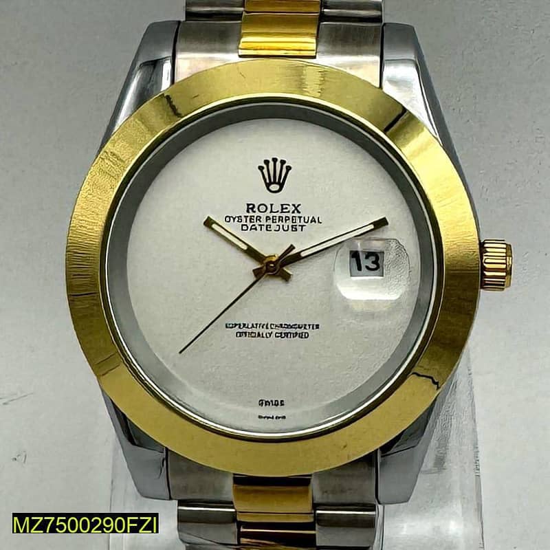 Rolex Stainless Steel Analog Wrist Watch 10