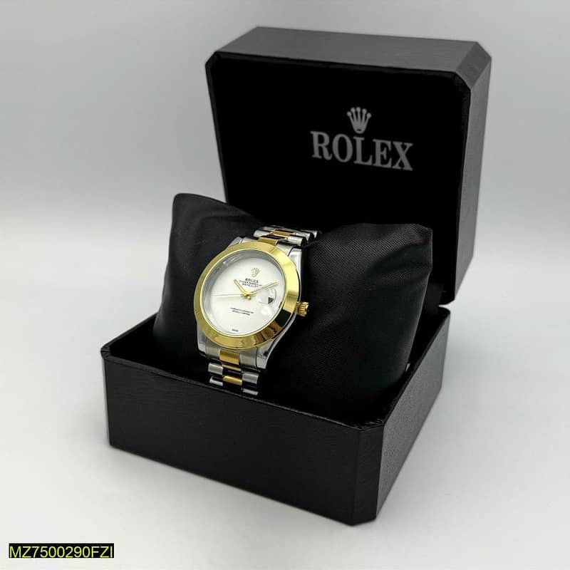 Rolex Stainless Steel Analog Wrist Watch 12