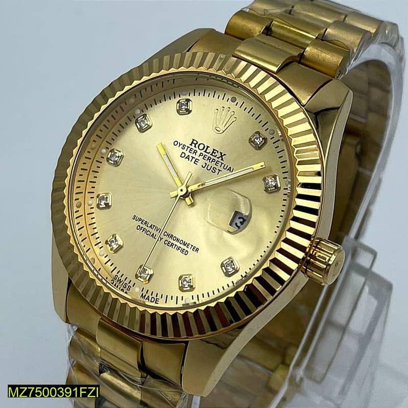 Rolex Stainless Steel Analog Wrist Watch 17