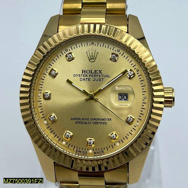 Rolex Stainless Steel Analog Wrist Watch 19