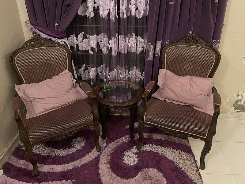 Two set of bedroom chairs with coffee table 5