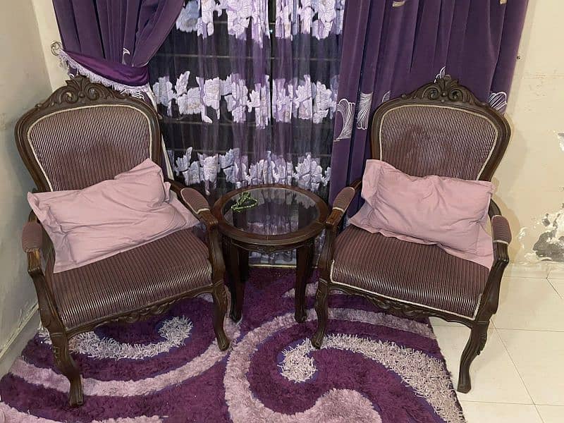 Two set of bedroom chairs with coffee table 6