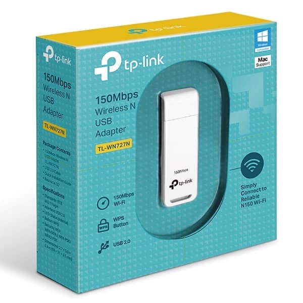 tp-link 150 Mbps wireless N USB Adapter   TL - WN727N 0