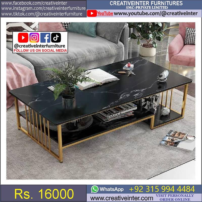 Coffee center table set desgn home office furniture sofa chair sho 13