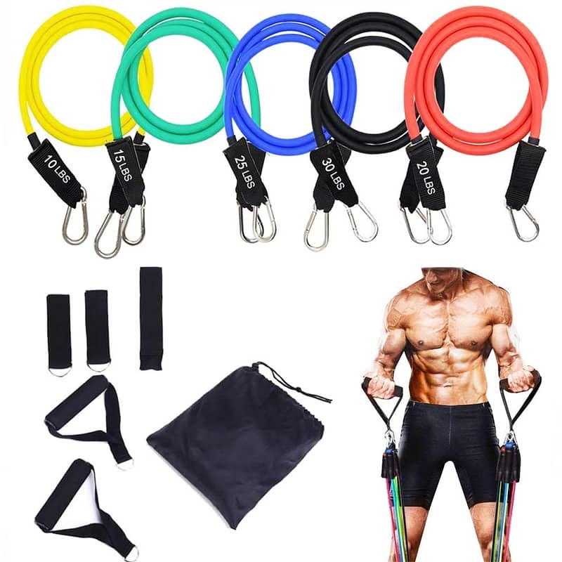 Resistance Bands EMS Pulse massager yoga mat tummy trimmer 0