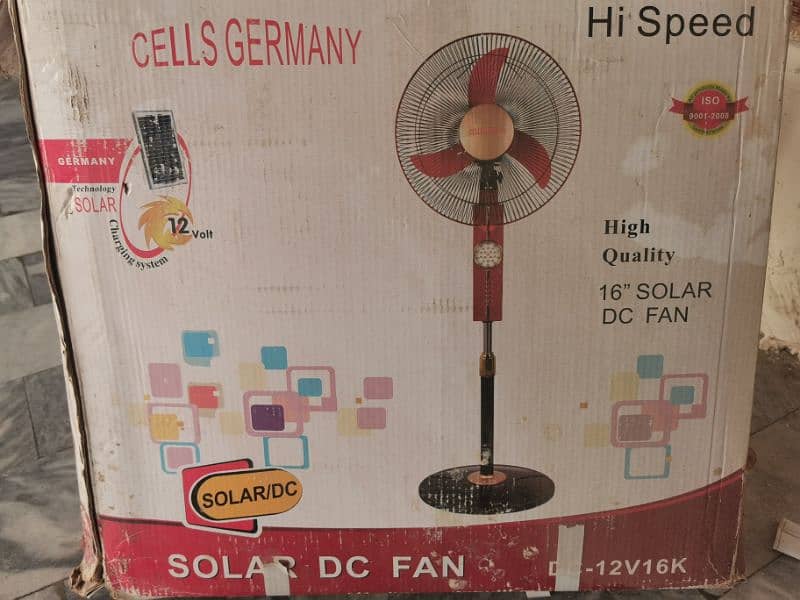 Solar dc fan Hi speed good quality fan 3