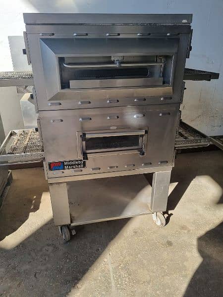 Middleby Marshall conveyor belt pizza oven 20" belt double unit USA 1