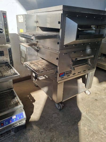 Middleby Marshall conveyor belt pizza oven 20" belt double unit USA 2