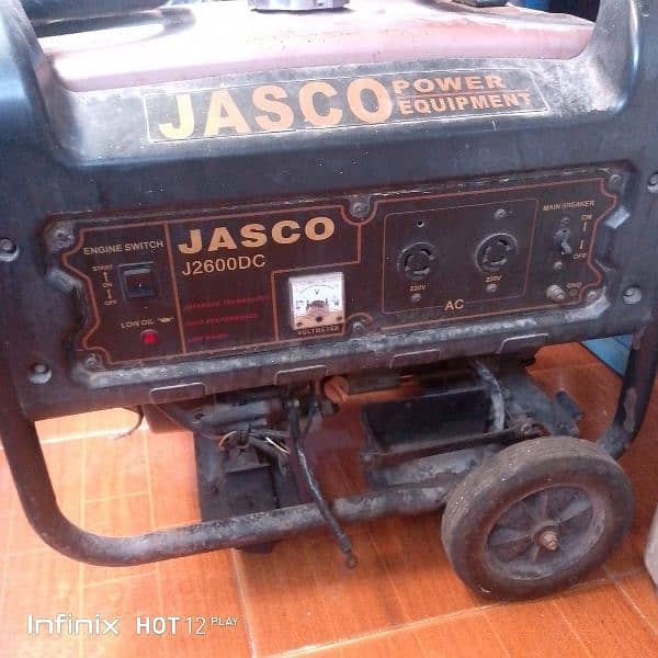 jasco generator 3KVA 100 Percent working 0