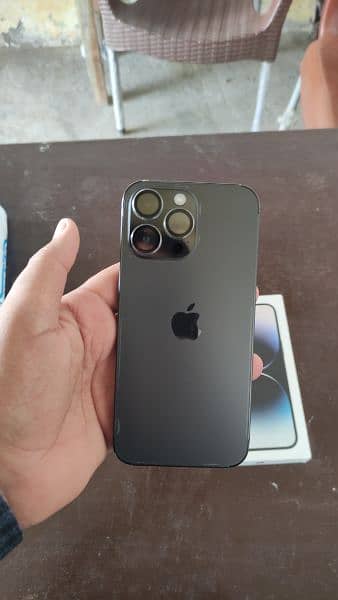iPhone 14 pro max. 256gb. Official PTA approved. Exchange with car 5