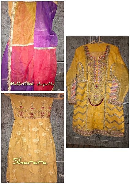 Embroidery Mehndi dress 0