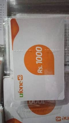 Prepaid Ufone card of Rs 1000