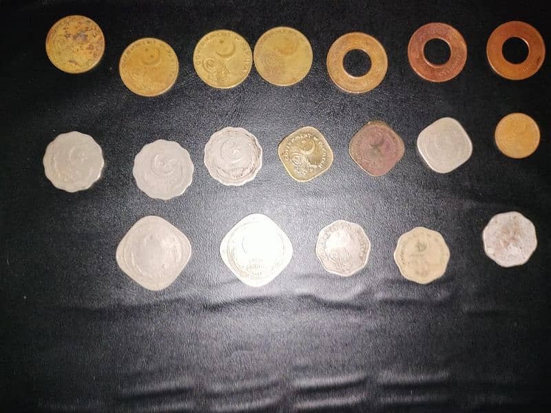 Old coins of Pakistan year Wise collection. 1
