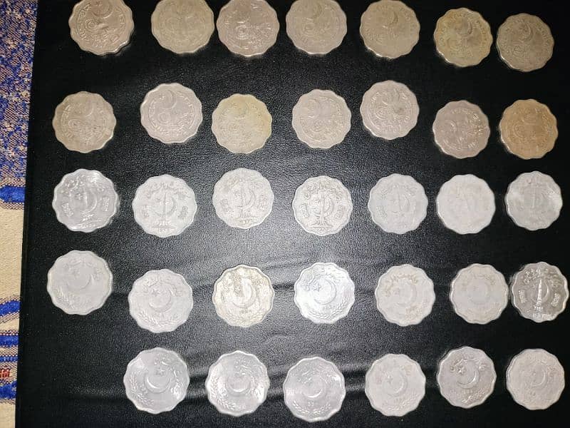 Old coins of Pakistan year Wise collection. 11
