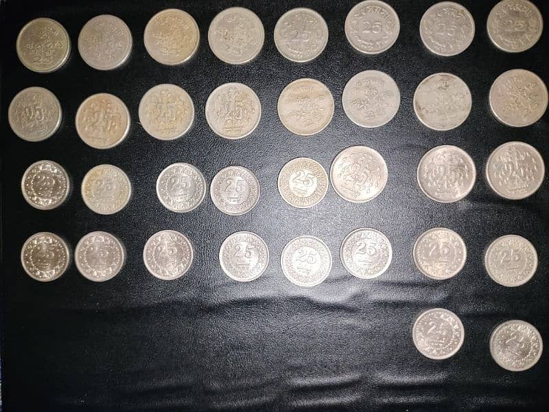 Old coins of Pakistan year Wise collection. 12