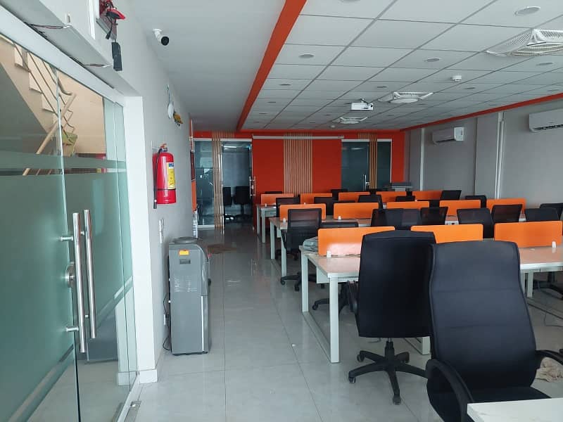8 MARLA FURNISHED OFFICE FLOOR FULLY RENOVATED WITH BIGGEST ELEVATOR INSTALLED AVAILABLE FOR RENT IN DHA PHASE 3 1