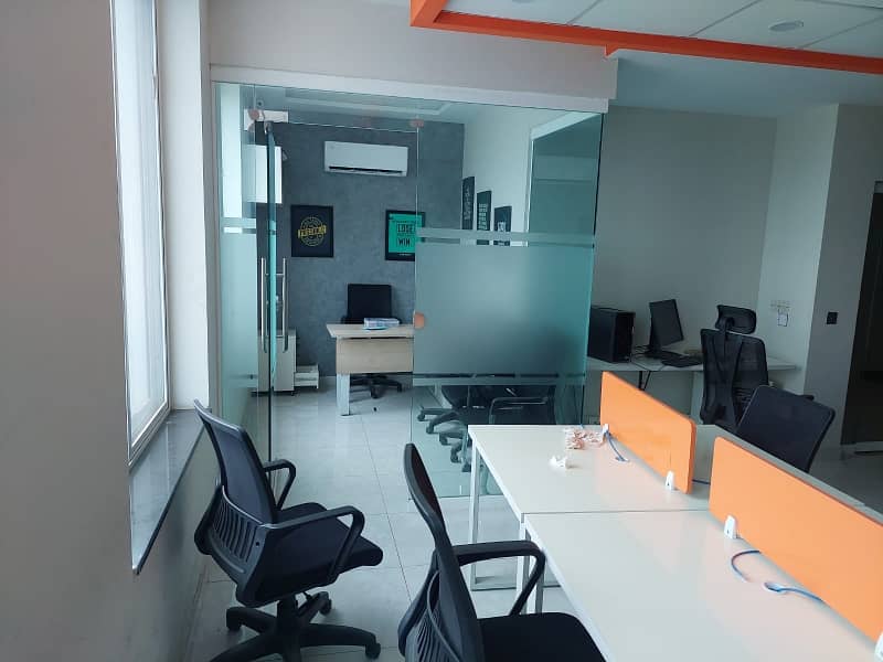 8 MARLA FURNISHED OFFICE FLOOR FULLY RENOVATED WITH BIGGEST ELEVATOR INSTALLED AVAILABLE FOR RENT IN DHA PHASE 3 5