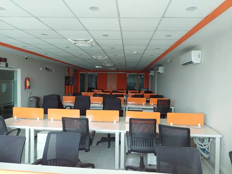 8 MARLA FURNISHED OFFICE FLOOR FULLY RENOVATED WITH BIGGEST ELEVATOR INSTALLED AVAILABLE FOR RENT IN DHA PHASE 3 8