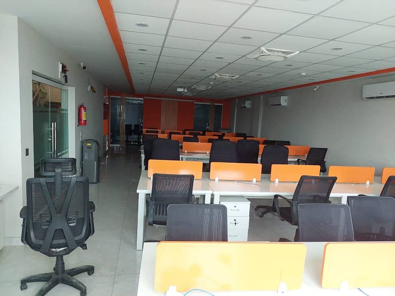 8 MARLA FURNISHED OFFICE FLOOR FULLY RENOVATED WITH BIGGEST ELEVATOR INSTALLED AVAILABLE FOR RENT IN DHA PHASE 3 6