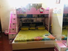 Triple Bunk Bed With Queen Size Bed
