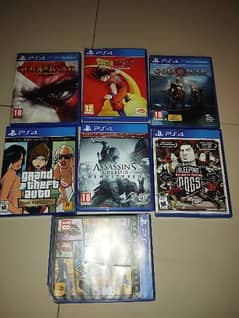 PS4 with 2 original controllers and 7 good games