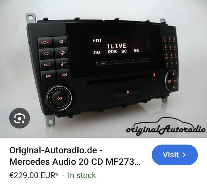 Mercedes CD player 0