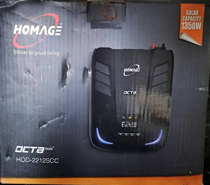 NEW UPS - Homage Octa Duo HOD-2212SCC 1800W (Solar Supported 1350W) 0