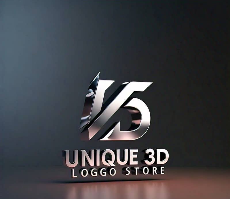 Unique 3D logo store 5