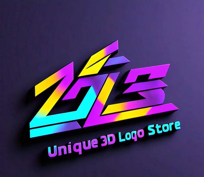 Unique 3D logo store 10