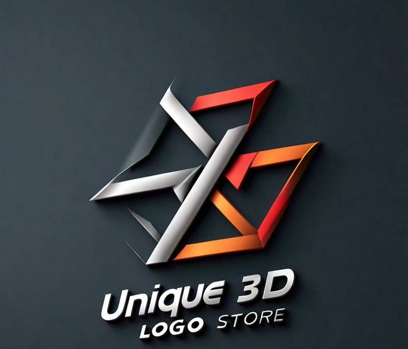 Unique 3D logo store 11
