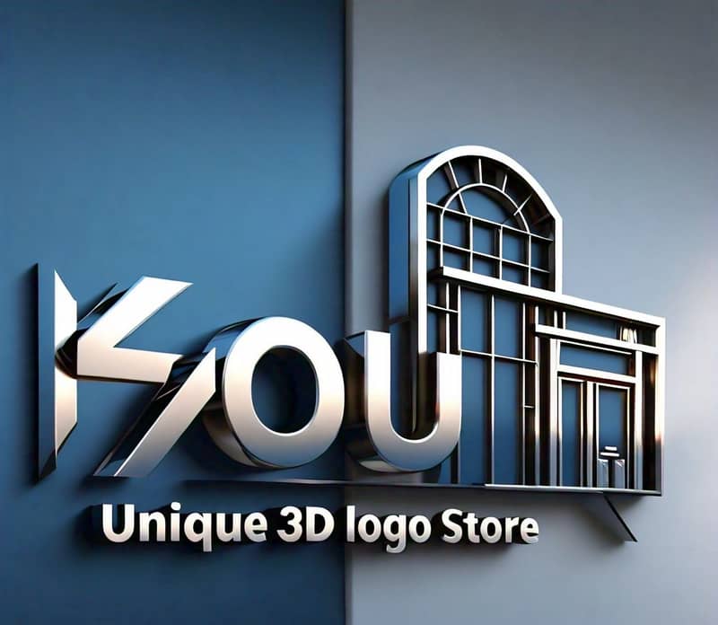 Unique 3D logo store 15
