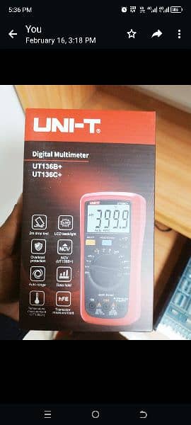 Unit-T Digital Multimeter UT 136B+/136C+ 0