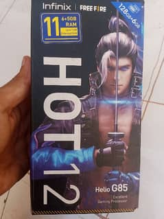 Infinix hot 12 6gb 128gb with box charger