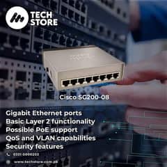 Cisco / SG200 / 08 8 port / Gigabit Smart Switch / Branded used