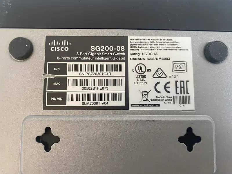 Cisco / SG200 / 08 8 port / Gigabit Smart Switch / Branded used 4