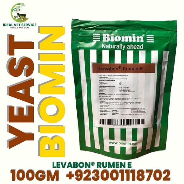 Yeast Levabon. Rumen E Levabon Yeast Animals, Birds, and Poultry. 0