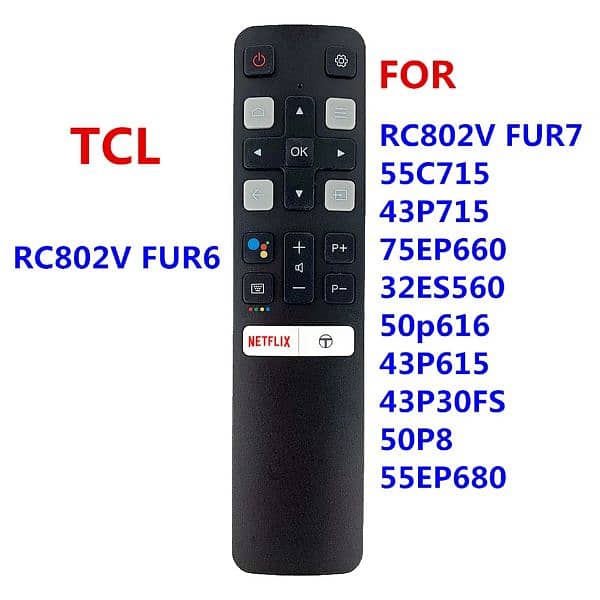 Remote Control for TCL Samsung Changhong Ruba Hisense 03008010073 4